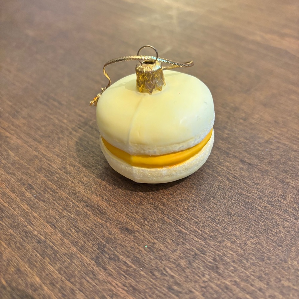 Sur La Table Macaron Lemon Ornament